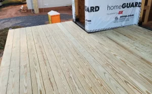 Wood Deck works for Rivera Roofing Contracting